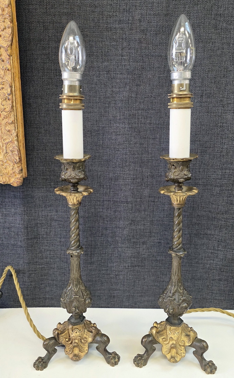 A Pair of French Renaissance Candelabra 